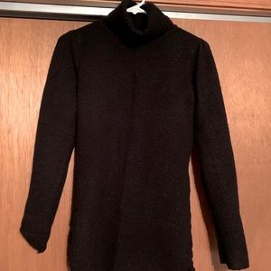 Super Soft Black Turtleneck Sweater